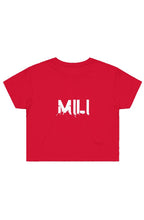 Load image into Gallery viewer, Mili&#39;s Women Red Street Crop Tee