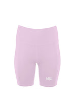 Load image into Gallery viewer, Womens Premium Pink Mili High Waist Biker Shorts